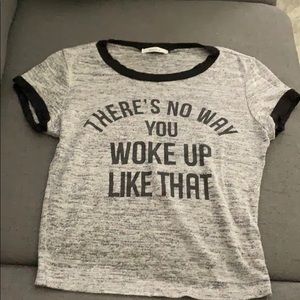 Graphic crop T-shirt